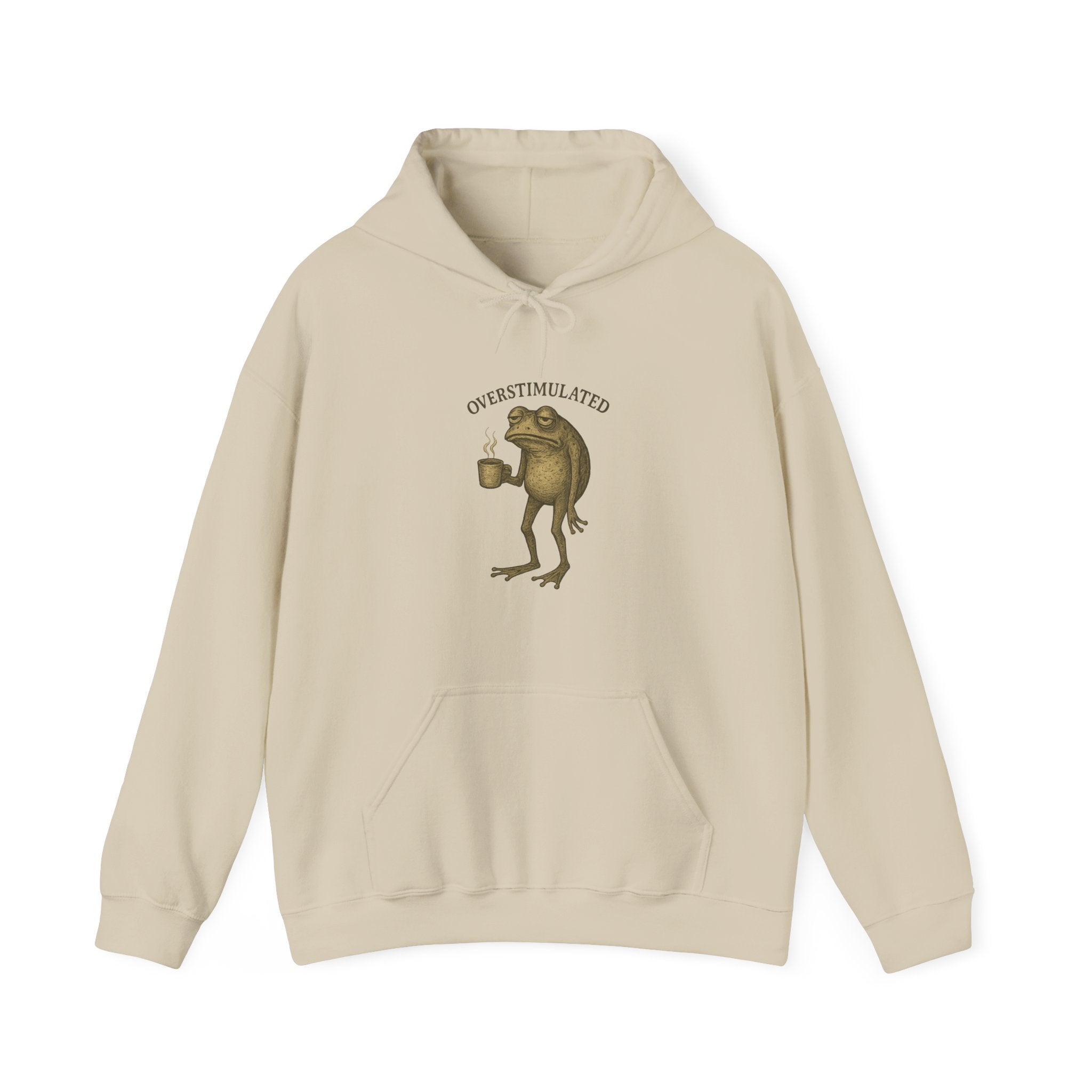 Overstimulated - Coffee Frog Hoodie