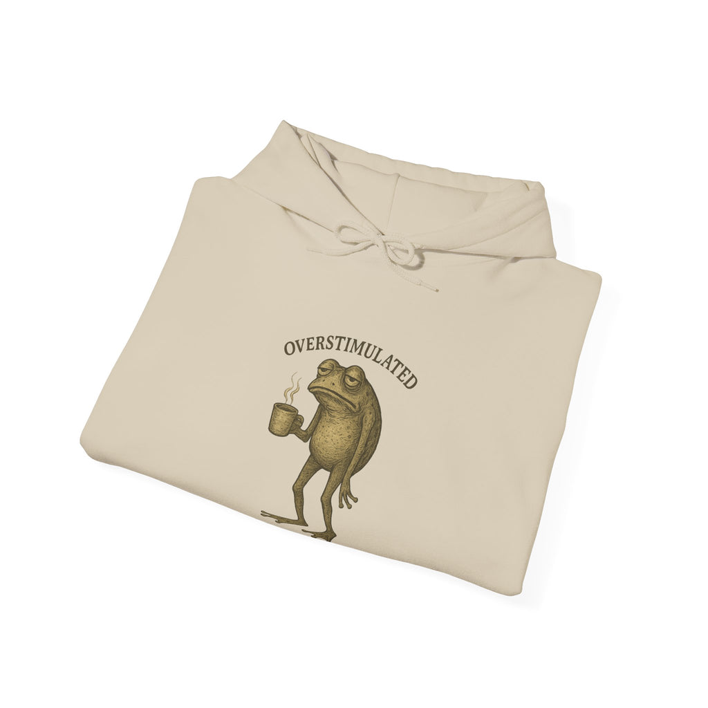 Overstimulated - Coffee Frog Hoodie