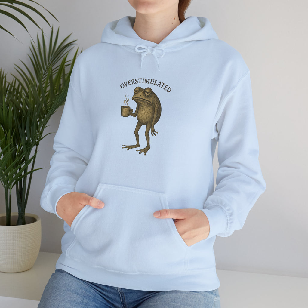 Overstimulated - Coffee Frog Hoodie