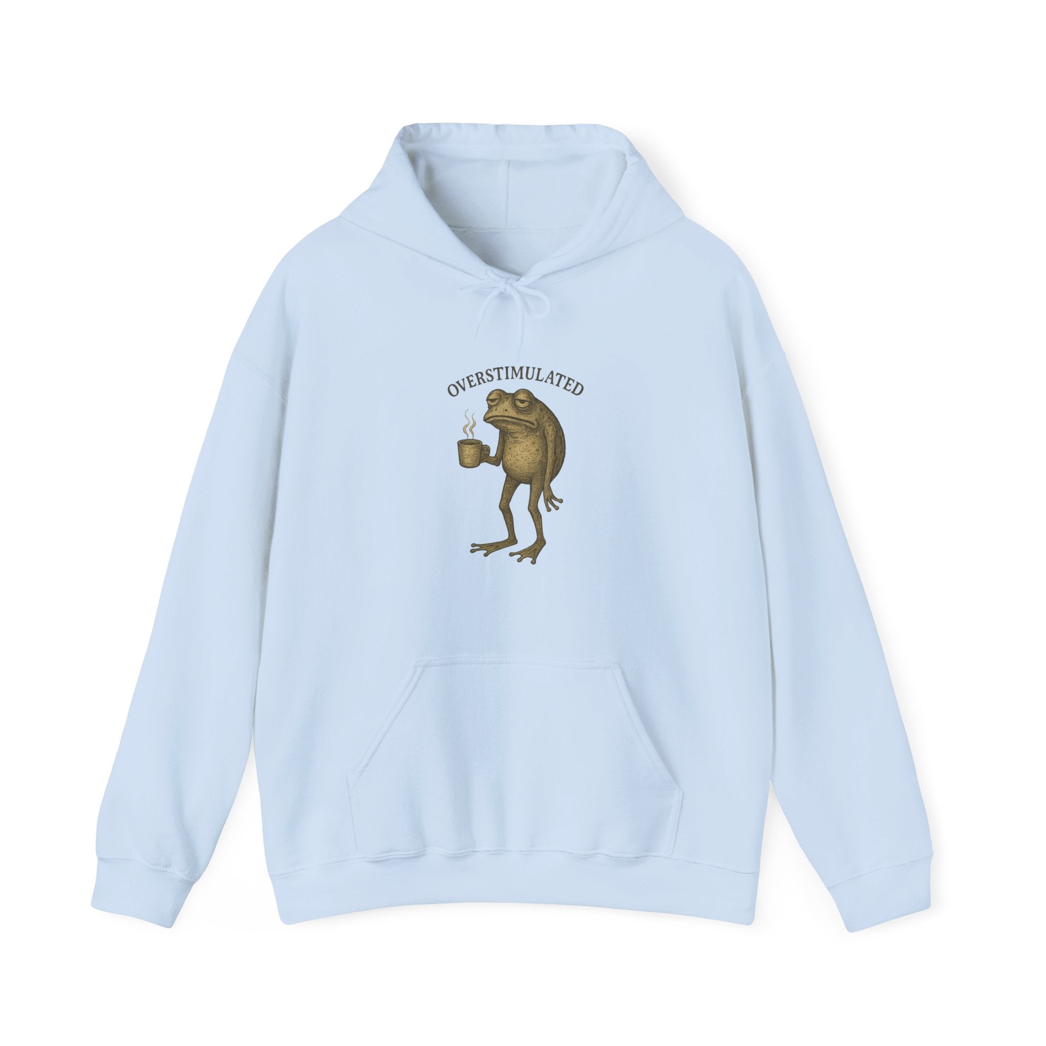 Overstimulated - Coffee Frog Hoodie