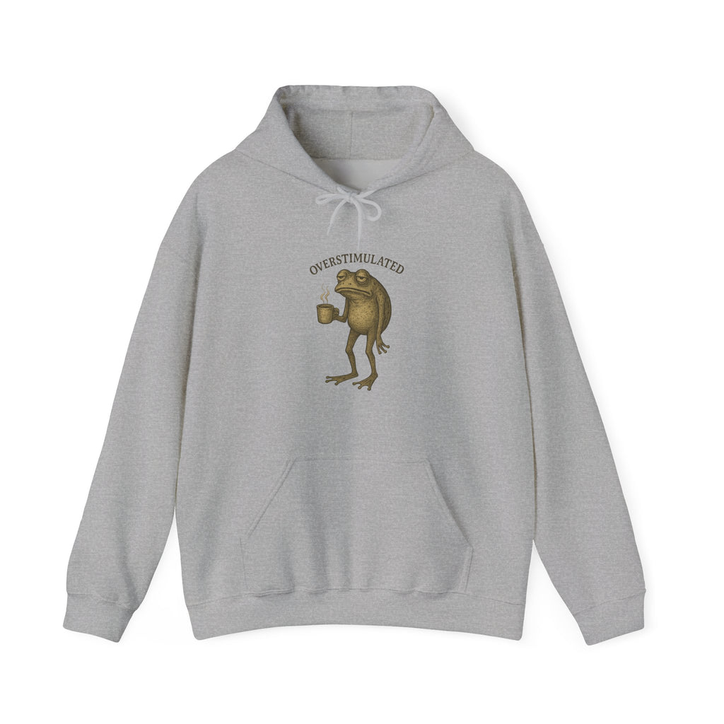 Overstimulated - Coffee Frog Hoodie