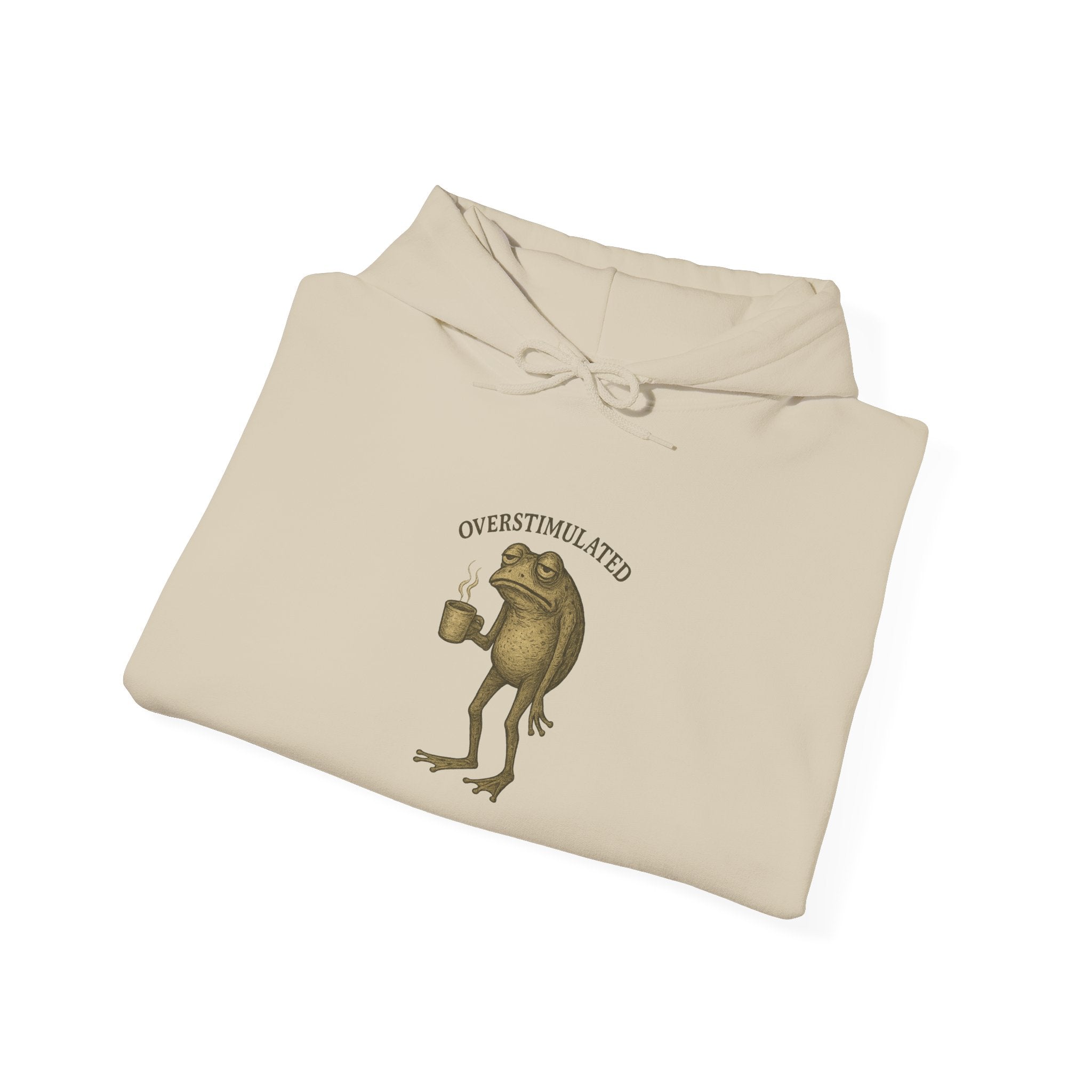 Overstimulated - Coffee Frog Hoodie