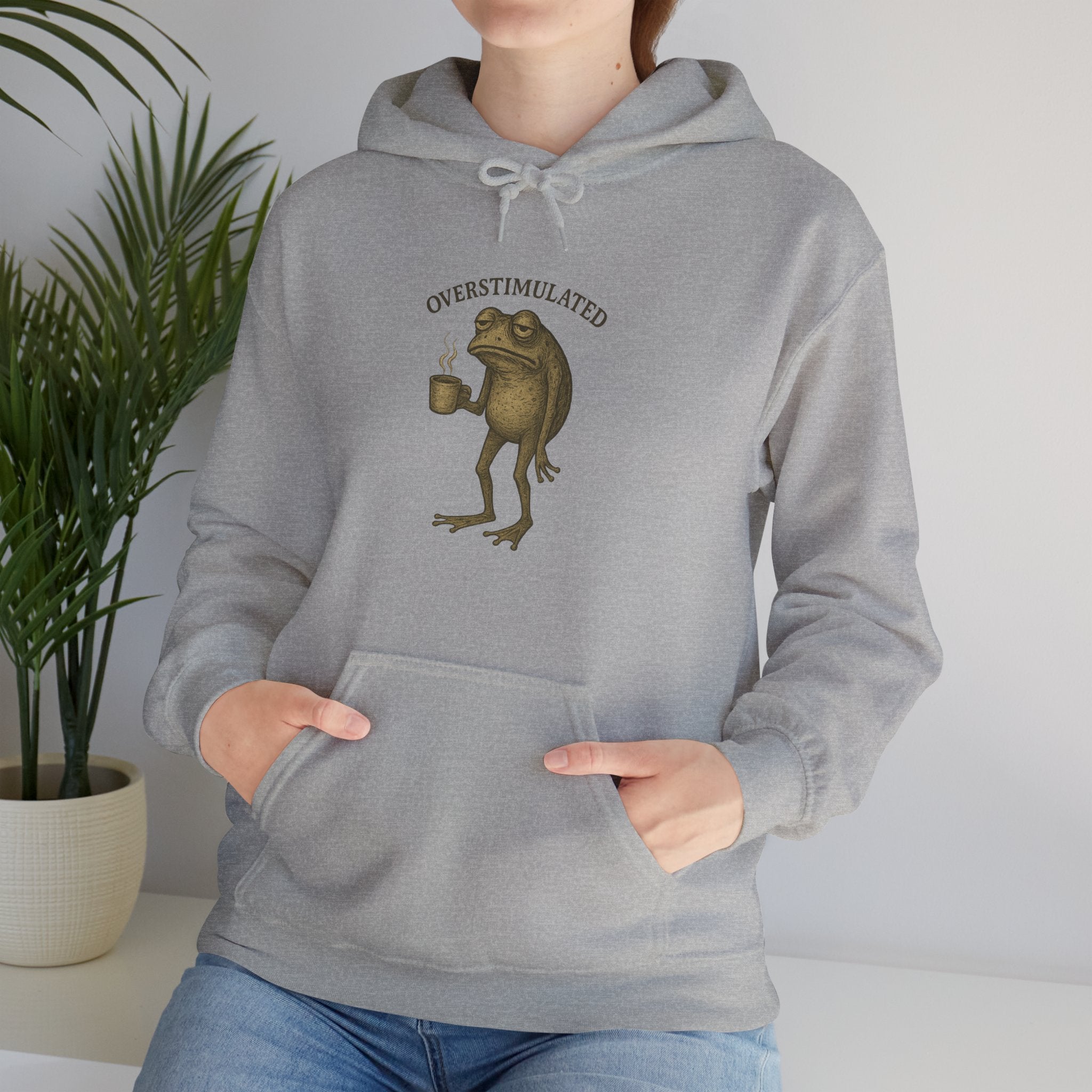 Overstimulated - Coffee Frog Hoodie