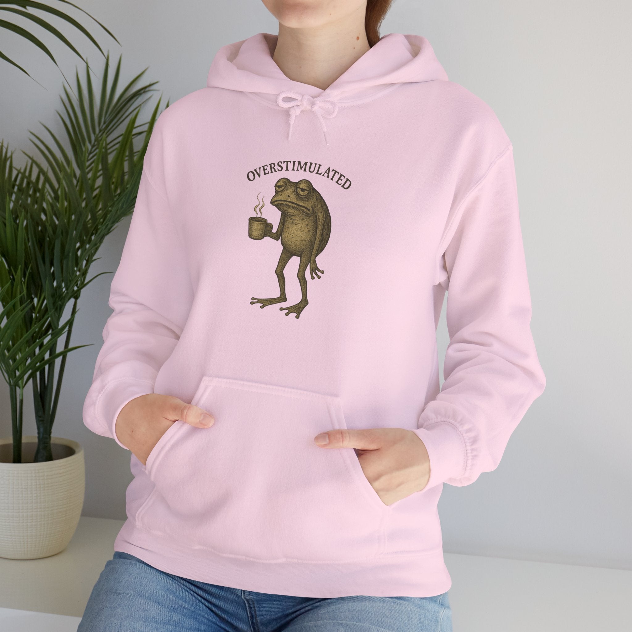 Overstimulated - Coffee Frog Hoodie