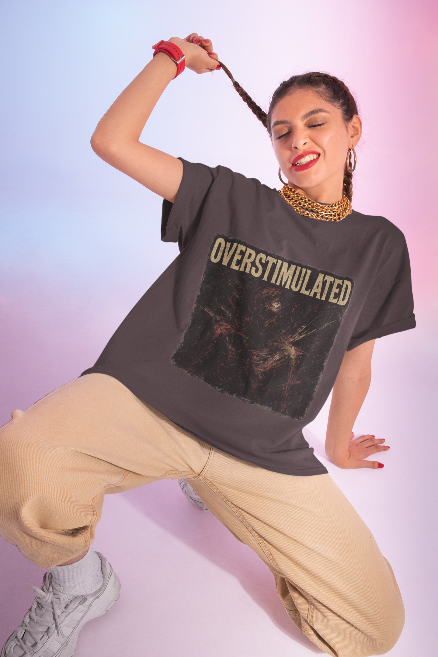 Overstimulated - Grunge Cotton Tee
