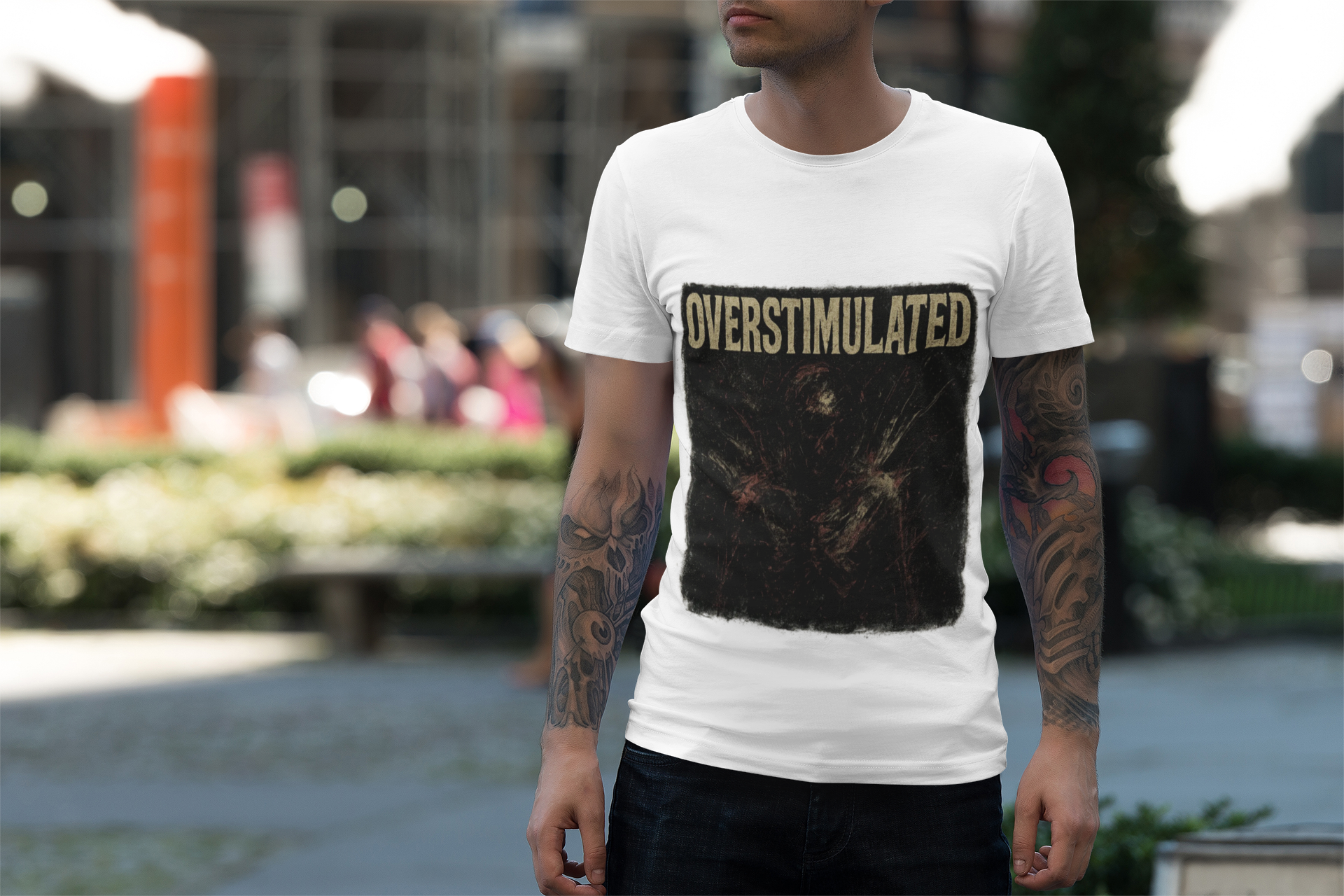 Overstimulated - Grunge Cotton Tee