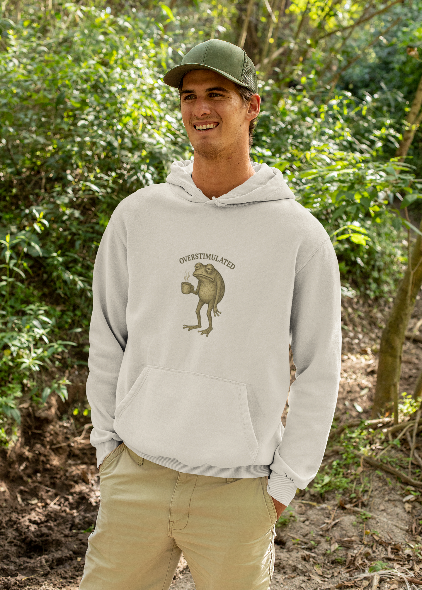 Overstimulated - Coffee Frog Hoodie