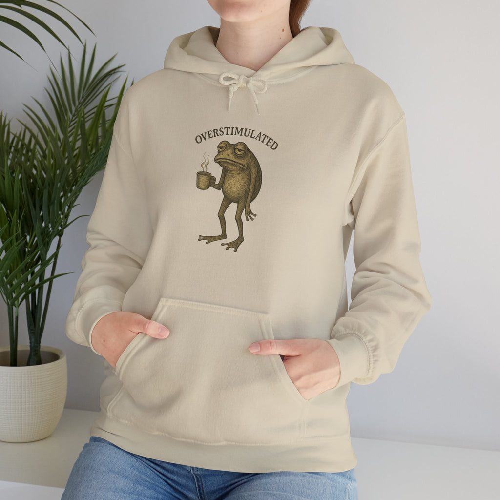 Overstimulated - Coffee Frog Hoodie