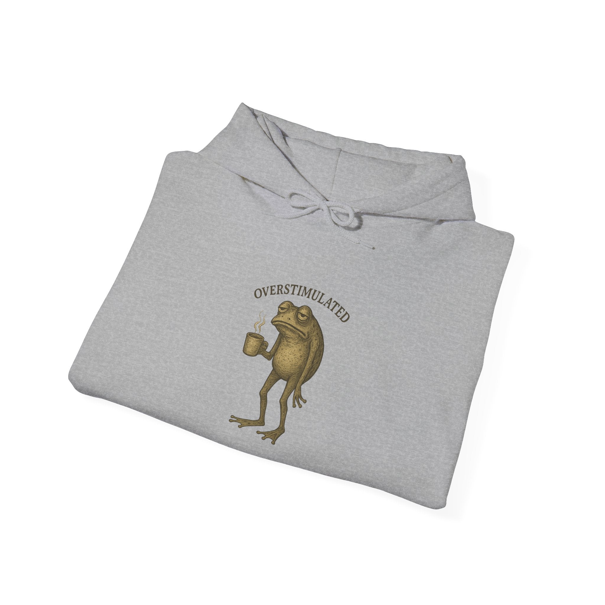 Overstimulated - Coffee Frog Hoodie